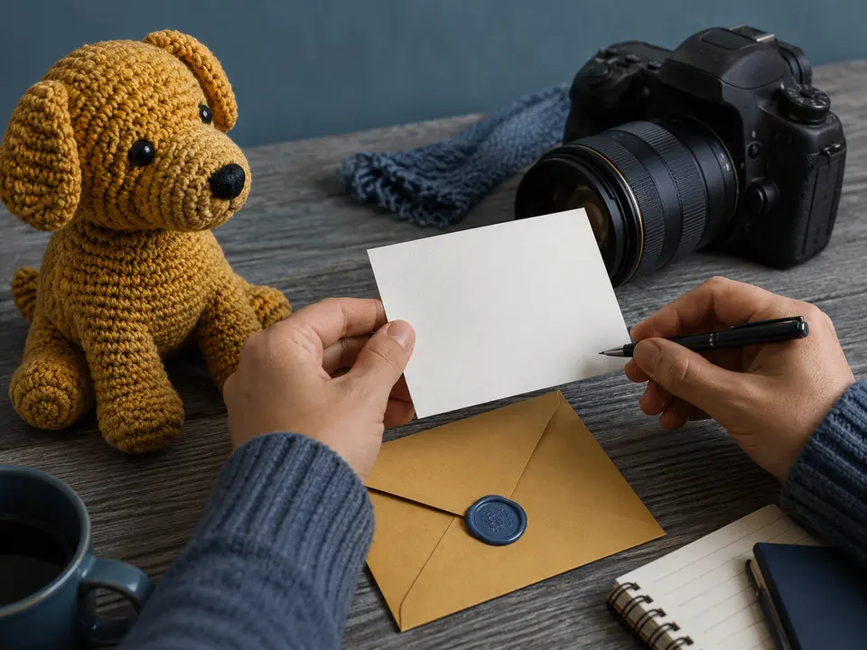 Карточка с условиями рядом с фотографией