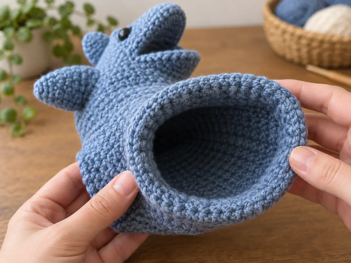 Открытый край перчаточной игрушки